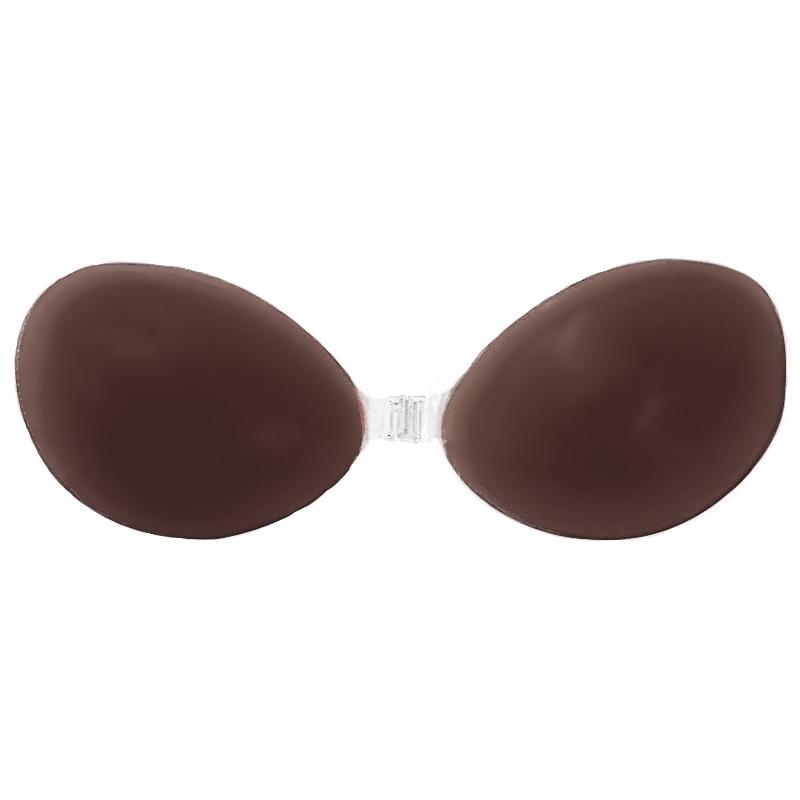 Silicone Adhesive Bra - Espresso Brown