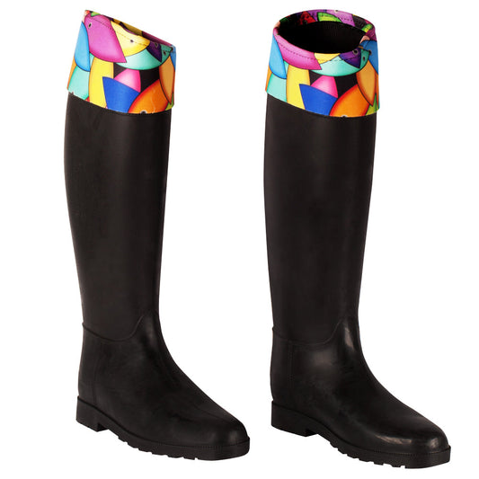 Biggdesign Rain Boots for Women, Fish Line Design, Phthalate-free