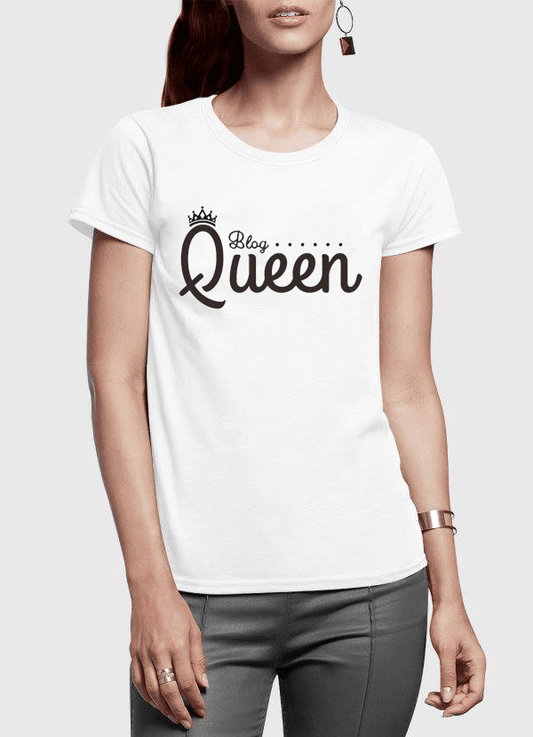 Queen Half Sleeves Women T-shirt